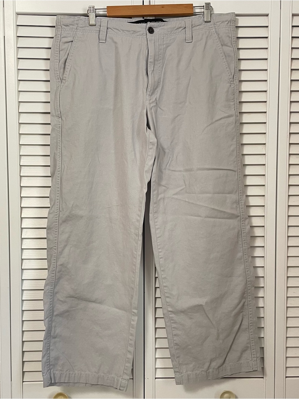 Linen Cotton Marc Anthony Men’s 36x30 Pants Light Grey Pockets Quiet Luxury Trip